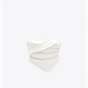 Zara strapless crop top